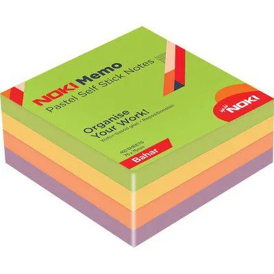 Noki Memo 75x75 Pastel Bahar Küp Blok 400 Sayfa