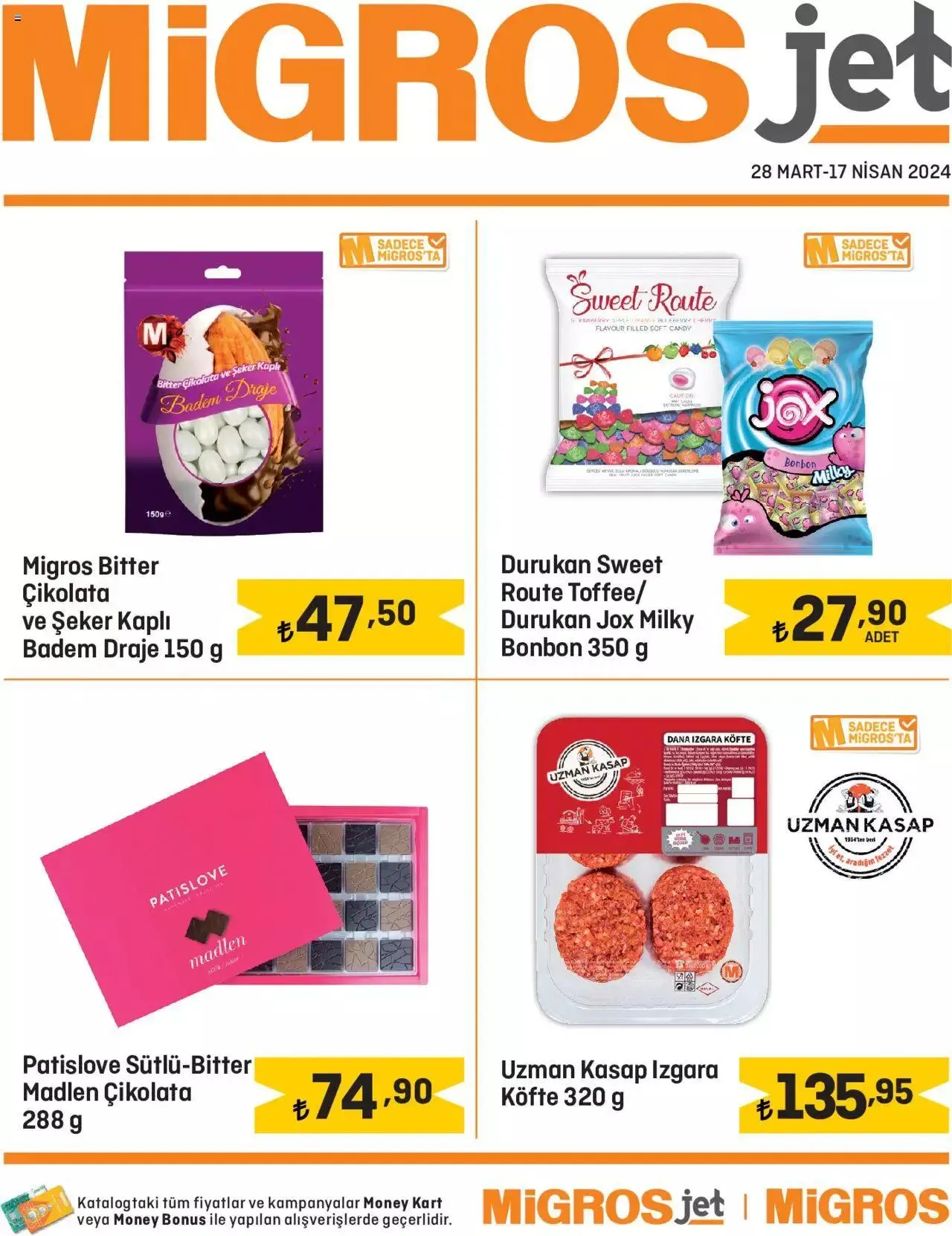 Katalog Migros Katalog - Migros Jet Dijital 28 Mart - 17 Nisan 2024 - aktüel Sayfa 1
