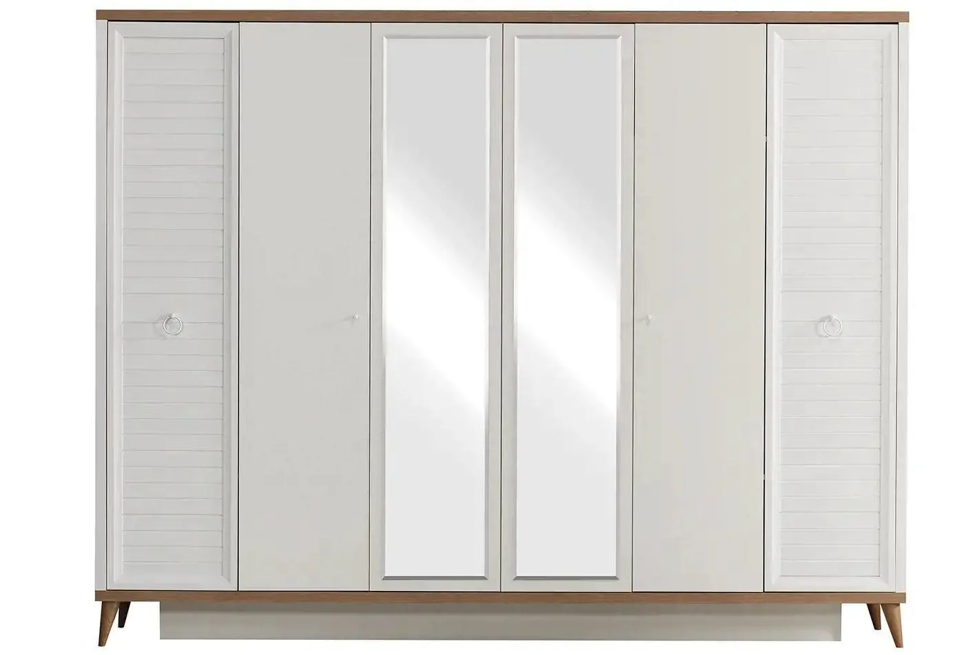 ZETA 5 KAPAKLI DOLAP (PASTEL BEYAZ-ANTARES-P.BEYAZ)