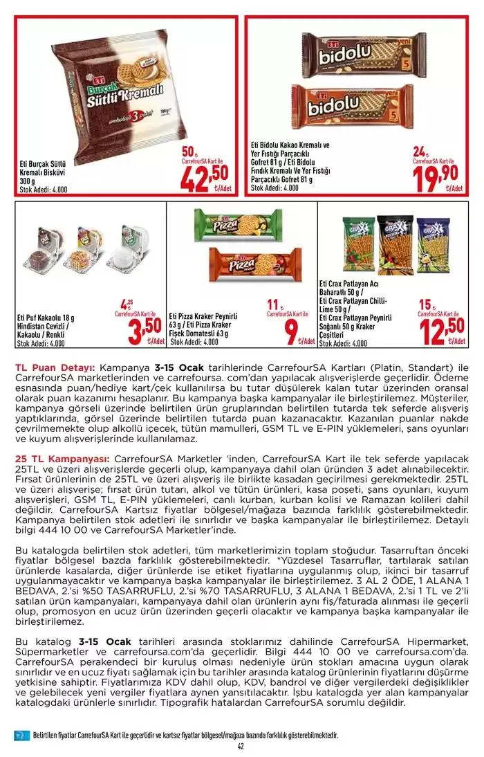 Katalog Kataloglar CarrefourSA 3 Ocak - 15 Ocak 2025 - aktüel Sayfa 42