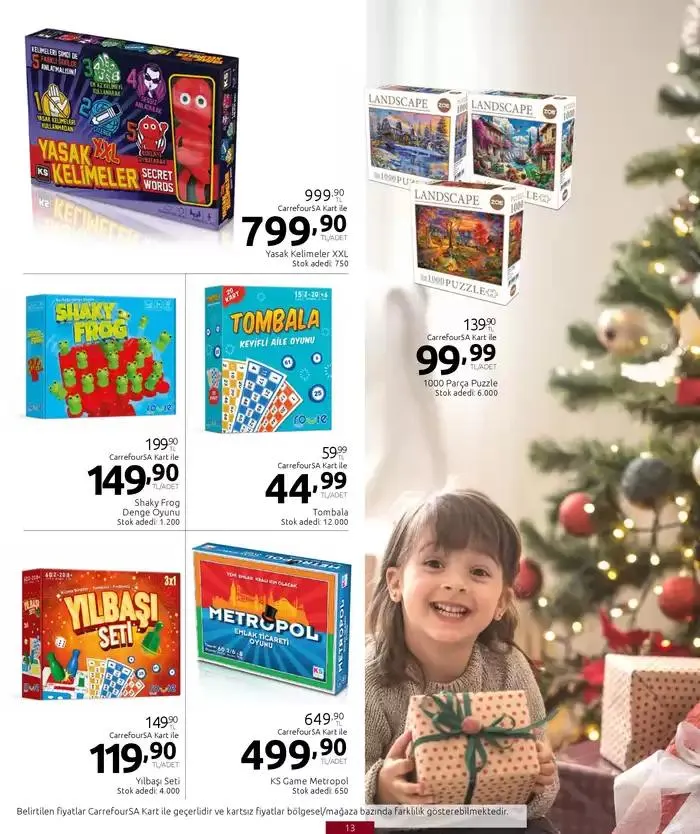 Katalog Kataloglar CarrefourSA 20 Aralık - 3 Ocak 2025 - aktüel Sayfa 13