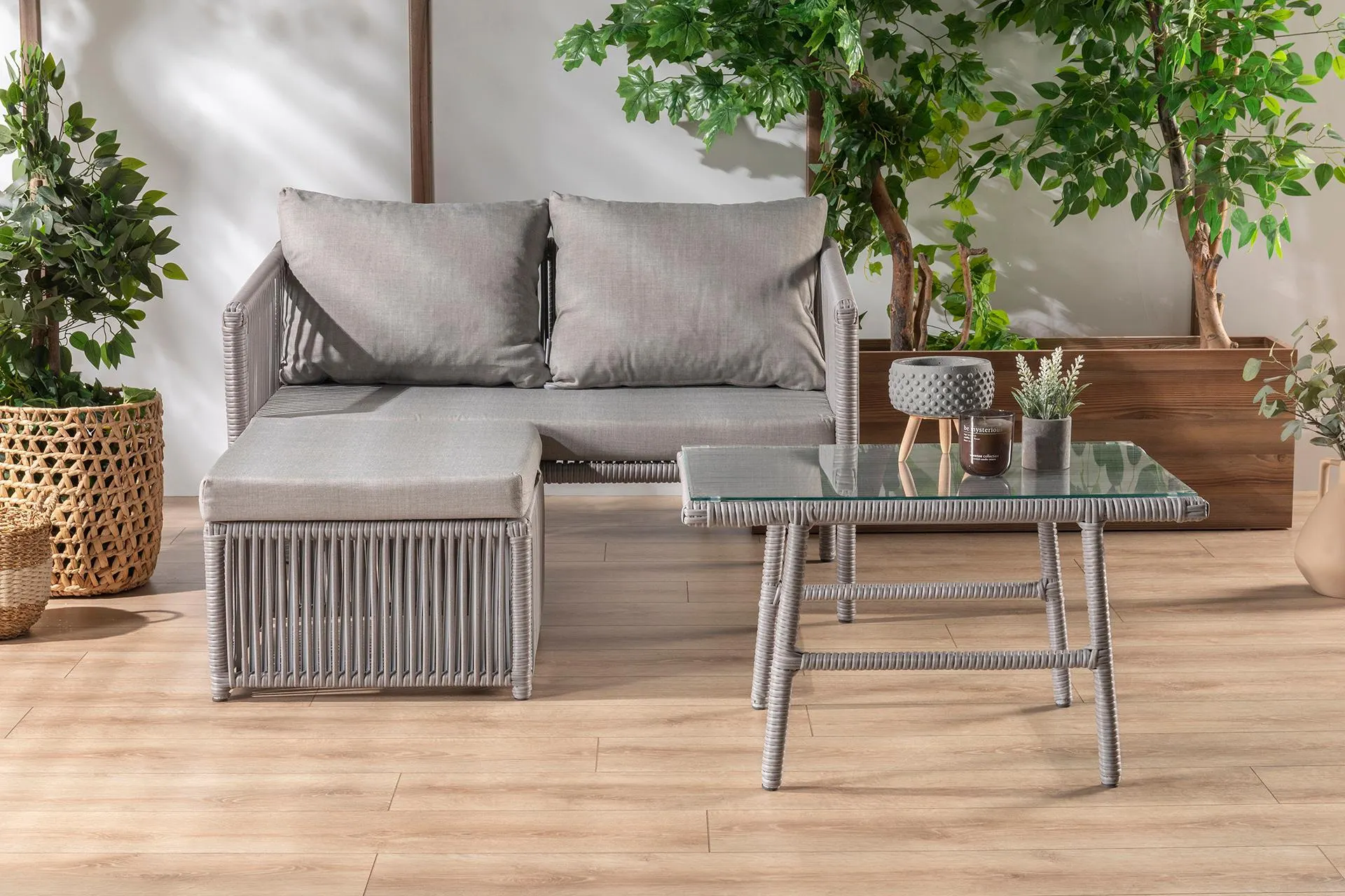 VAVRATTAN BERLİN MİNİ KÖŞE TAKIMI, AÇIK GRİ (VV4-144)