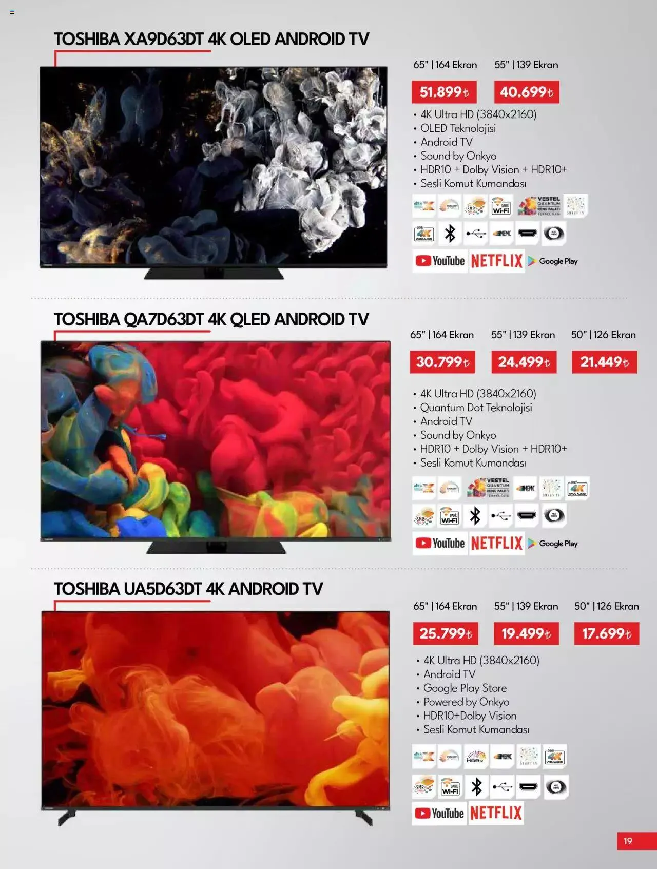 Katalog Vestel - Tüketici Elektroniği 1 Kasım - 15 Kasım 2023 - aktüel Sayfa 19