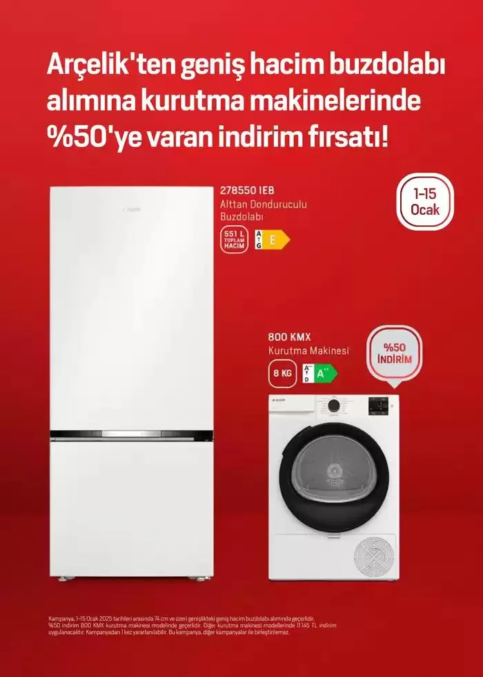 Katalog Arçelik Genel Kataloğu 7 Ocak - 15 Ocak 2025 - aktüel Sayfa 8