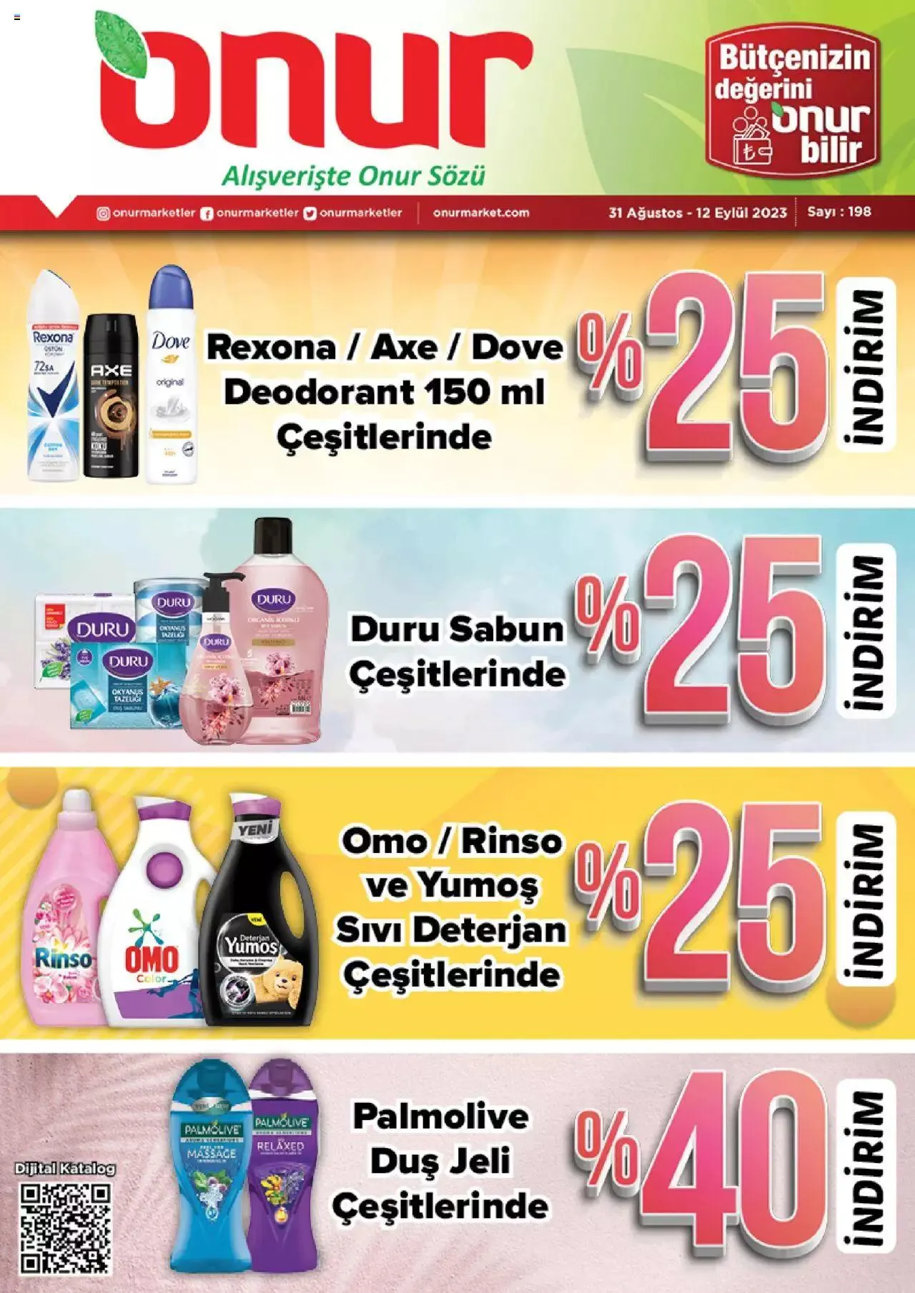 Katalog Onur Market Katalog 31 Ağustos - 12 Eylül 2023 - aktüel Sayfa 1