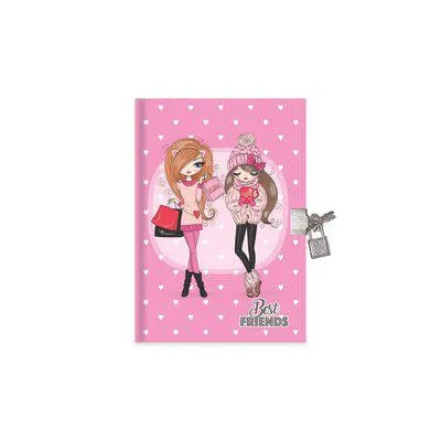 Keskin Color 14x20 80 Yaprak Best Friends Kilitli Hatıra Defteri