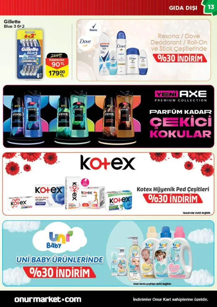 Katalog Onur Market Katalog 18 Temmuz - 1 Ağustos 2024 - aktüel Sayfa 13