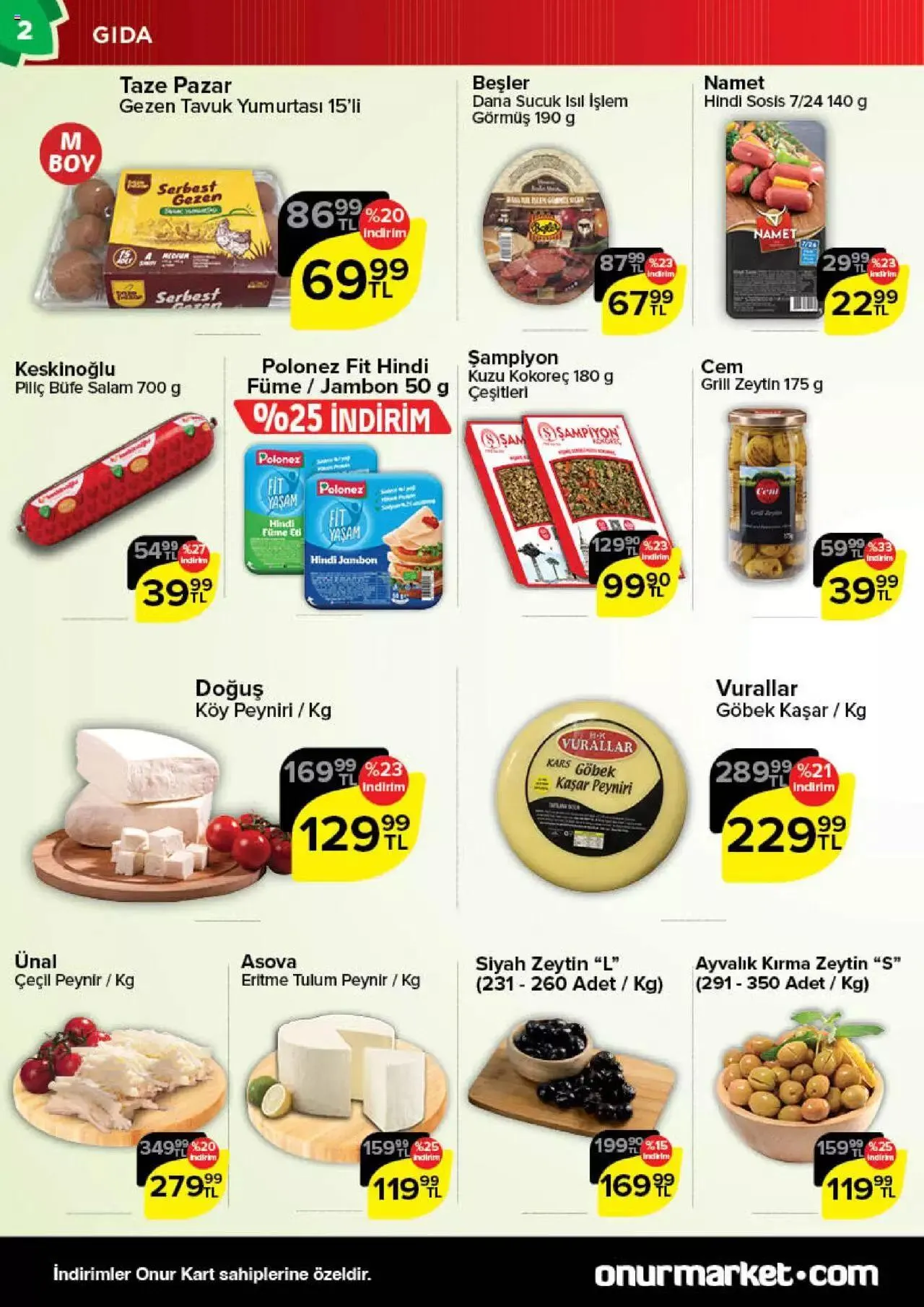 Katalog Onur Market Kasim firsatlari 23 Kasım - 5 Aralık 2023 - aktüel Sayfa 2