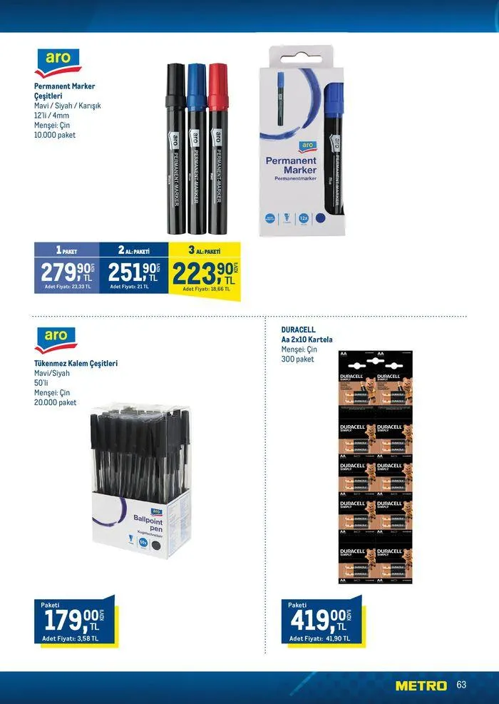 Katalog Horeca Sezona Hazırlık 15 Ağustos - 22 Ağustos 2024 - aktüel Sayfa 63