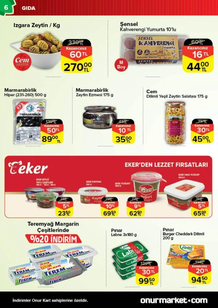 Katalog Onur Market Katalog 6 Haziran - 20 Haziran 2024 - aktüel Sayfa 6