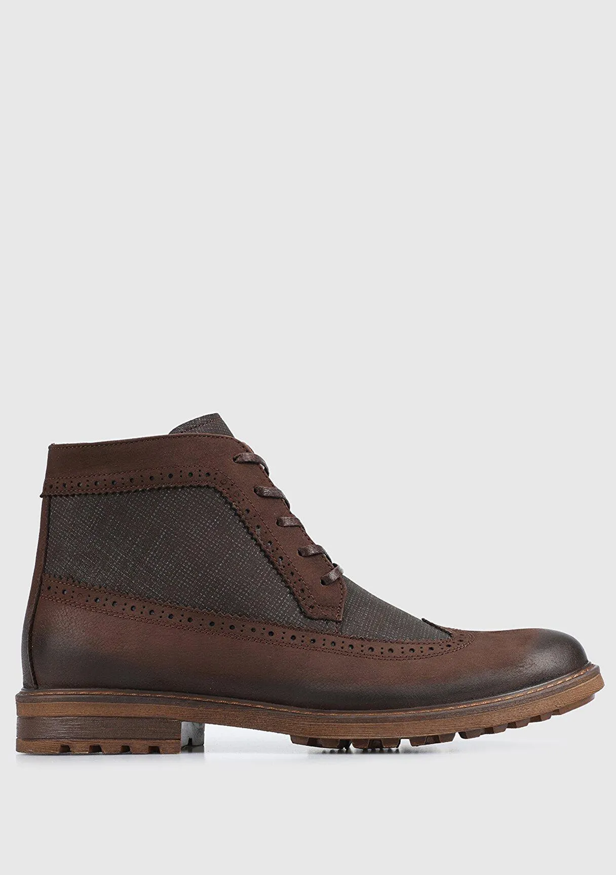 Provoq Kahve Deri Erkek Bot