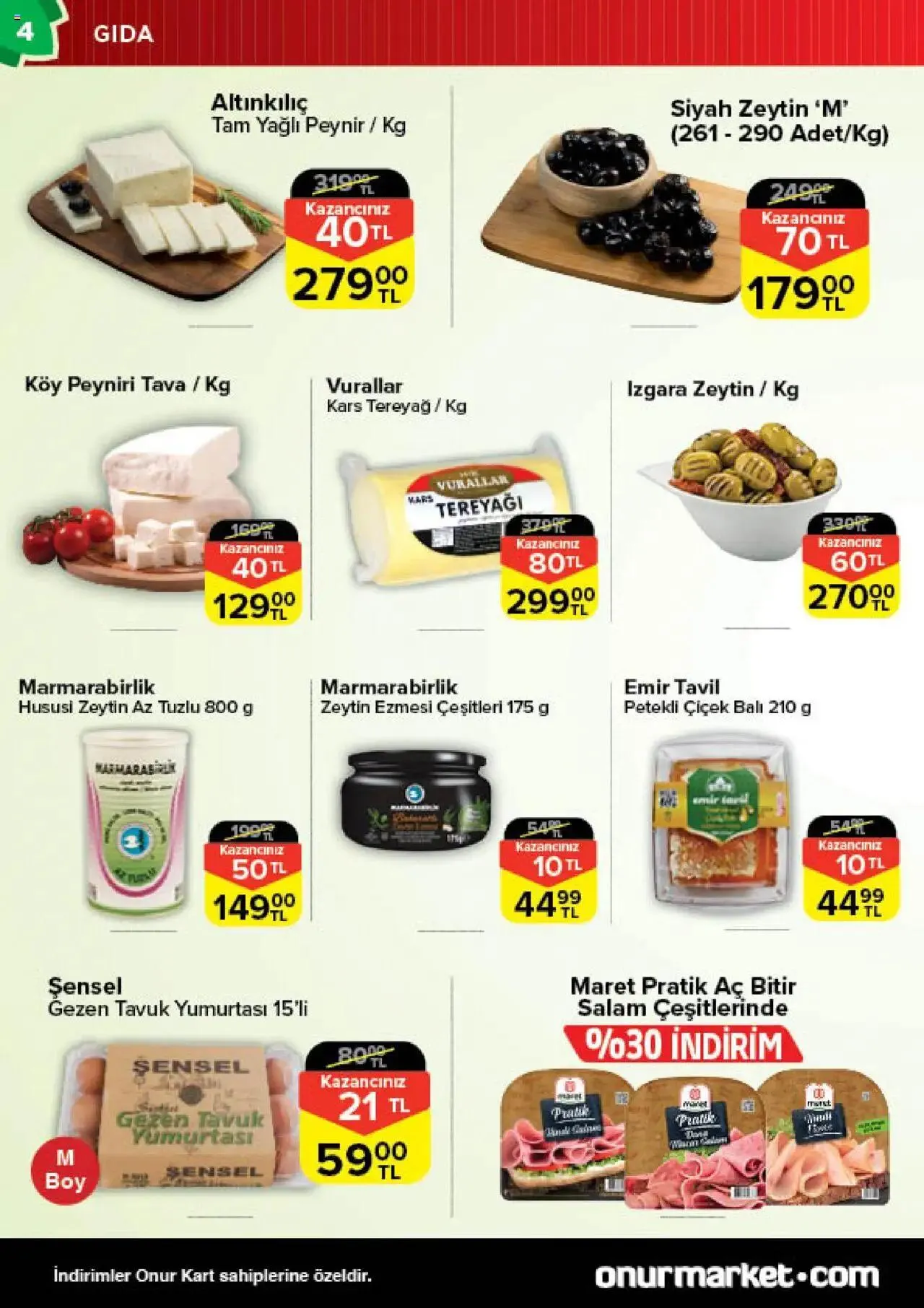 Katalog Onur Market Katalog Bursa 4 Temmuz - 17 Temmuz 2024 - aktüel Sayfa 4