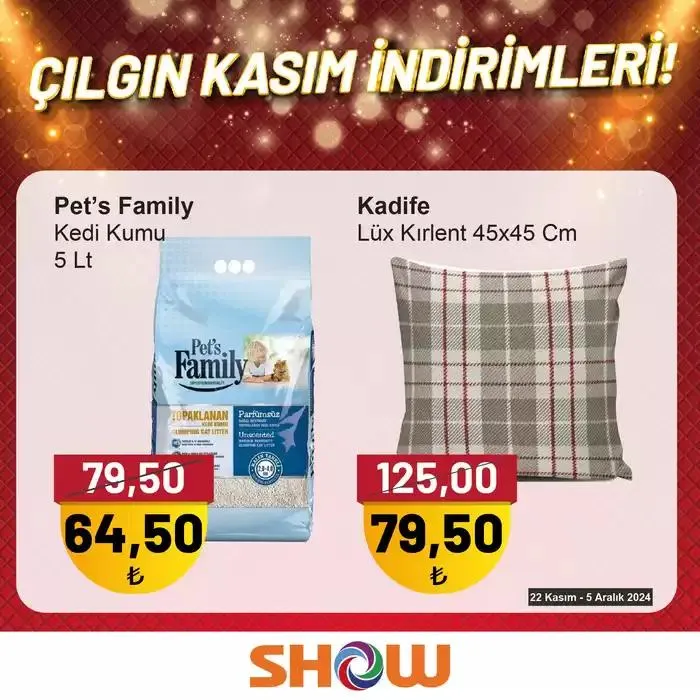 Katalog Show Market katalog 26 Kasım - 10 Aralık 2024 - aktüel Sayfa 1