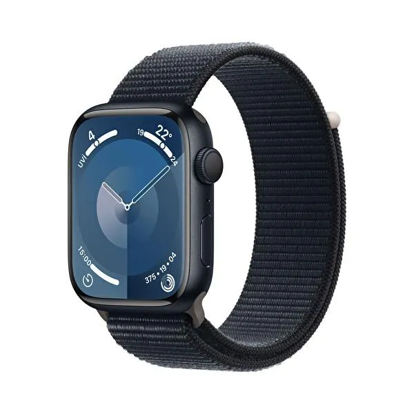 Apple Watch Series 9 GPS 45mm Midnight Aluminium Case with Midnight Sport Band - M/L