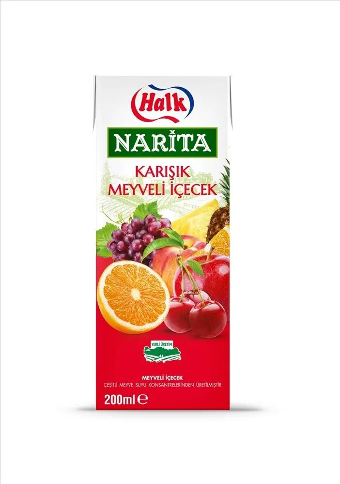 Halk Narita Karışık Meyveli İçecek 200 ml 27'li