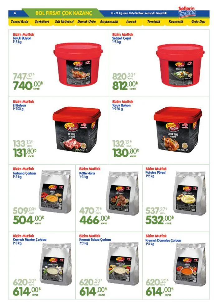 Katalog Bizim Toptan katalog 20 Ağustos - 3 Eylül 2024 - aktüel Sayfa 6