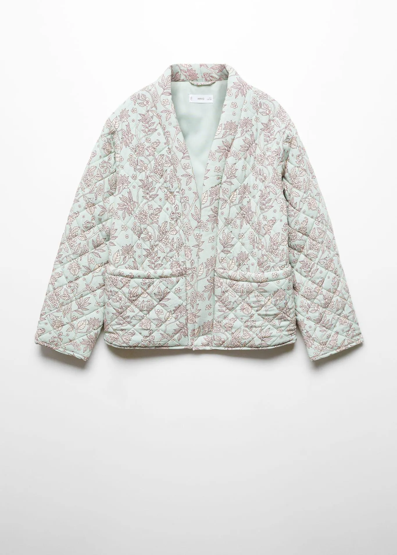 Desenli kapitone ceket