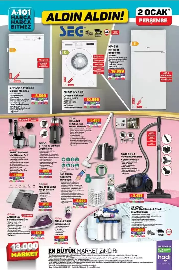 Katalog A101 2 Ocak Aldın Aldın Kataloğu 28 Aralık - 11 Ocak 2025 - aktüel Sayfa 2