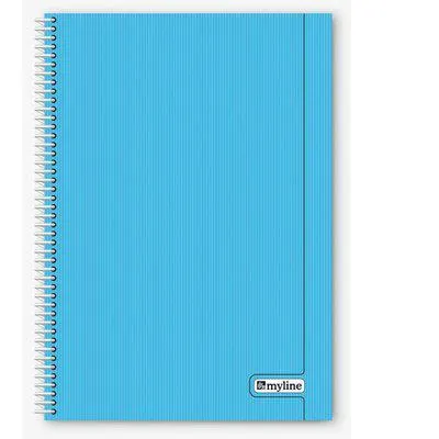 Myline Nova A4 P.P Kapak 96 Yaprak Çizgili Açık Mavi Defter