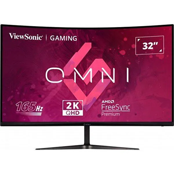 VX3218C-2K 32" 1 MS 165 Hz (2xHDMI-1xDP) VA Curved QHD Oyuncu Monitörü
