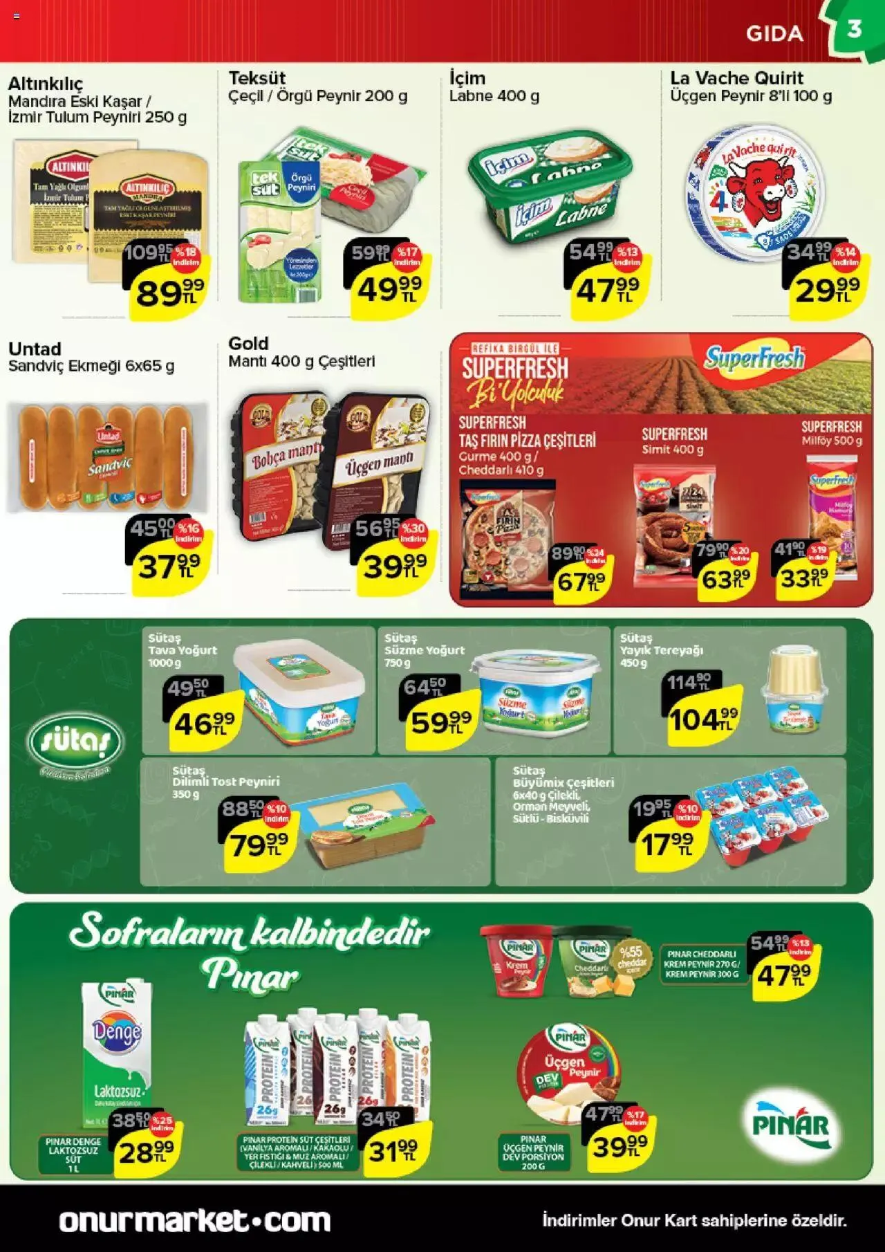 Katalog Onur Market Katalog 28 Eylül - 10 Ekim 2023 - aktüel Sayfa 3