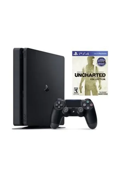 Playstation 4 Slim 1 TB Oyun Konsolu + Uncharted Collection PS4 Oyun (İthalatçı Garantili)