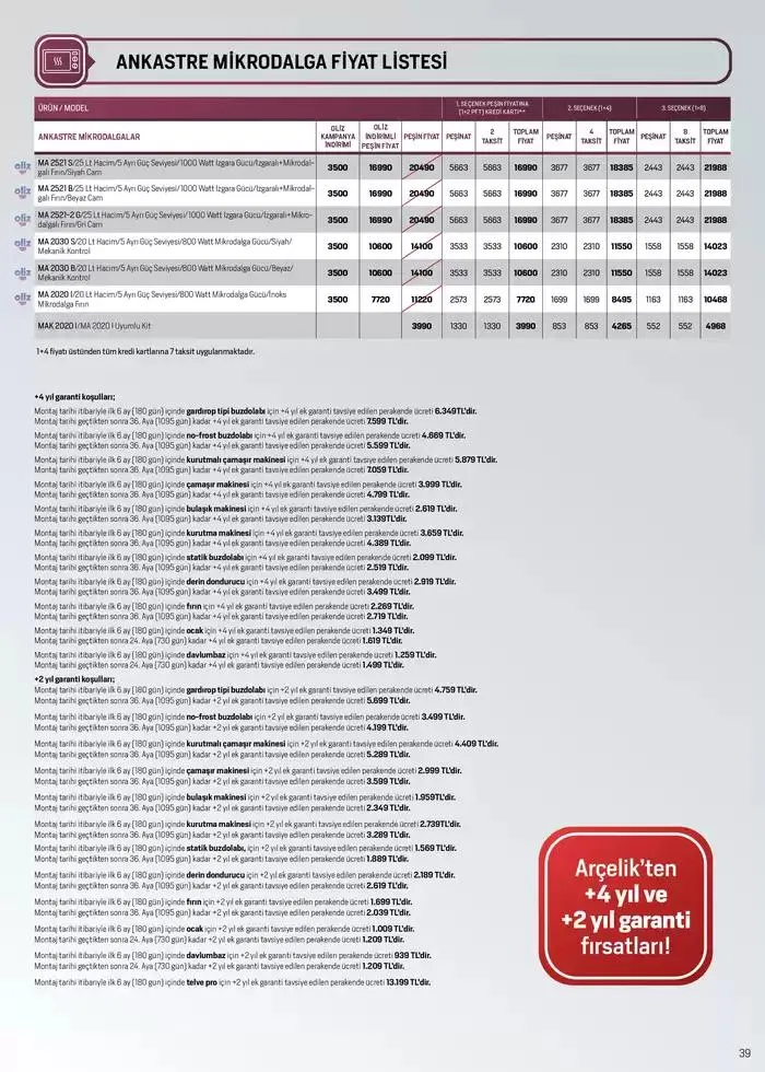 Katalog Arcelik Ankastre Kataloğu 7 Ocak - 15 Ocak 2025 - aktüel Sayfa 39