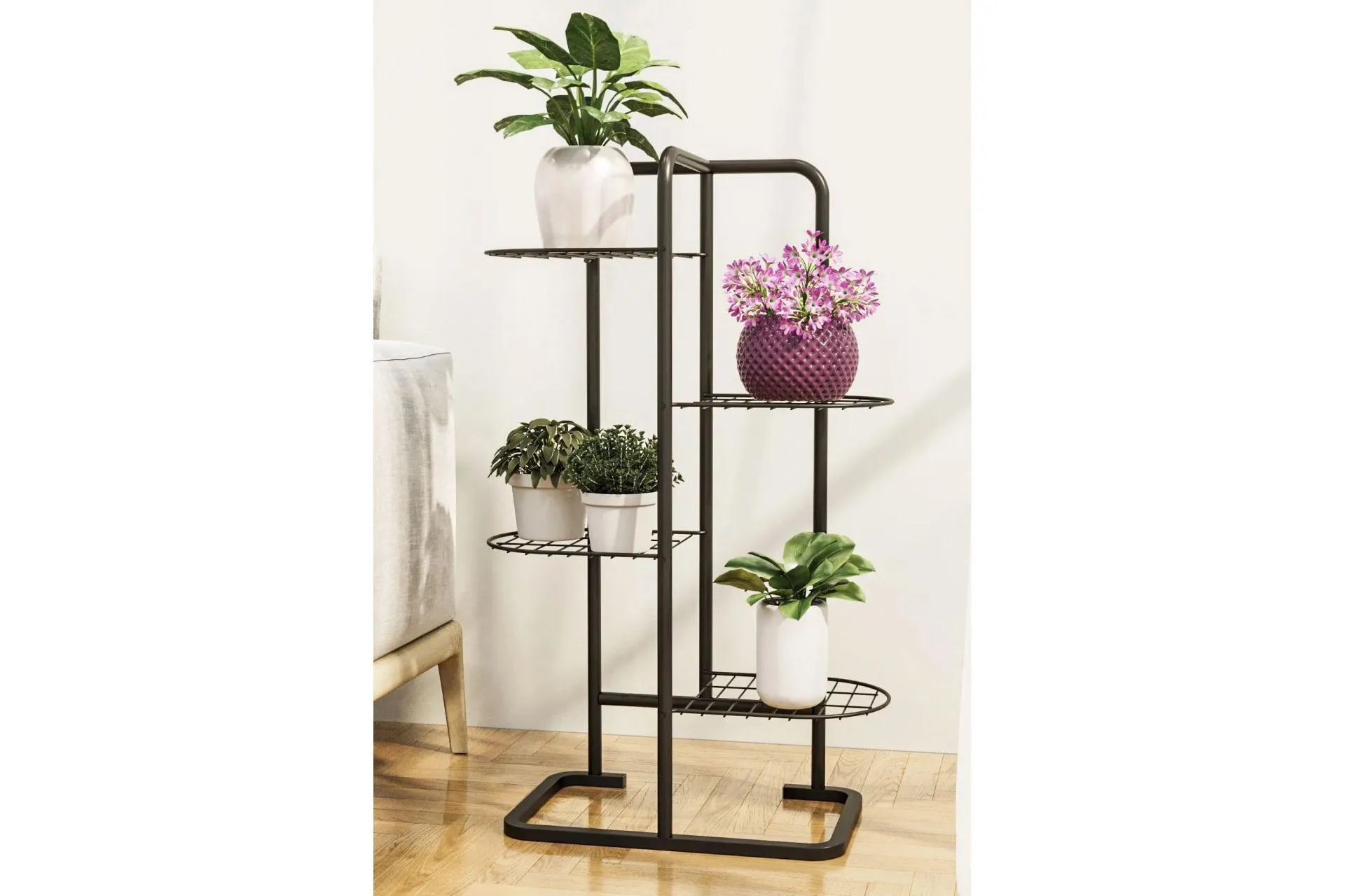 BİNO METAL SAKSI STANDI, 4 KATLI (BN7-178)