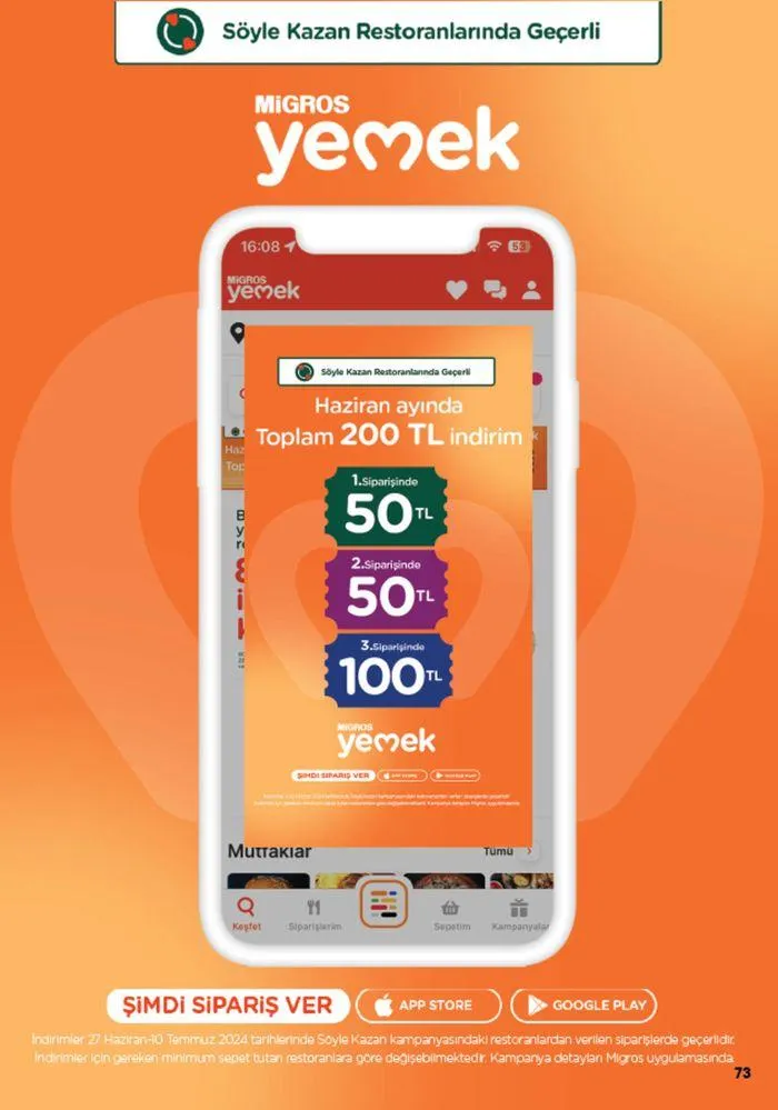 Katalog Migros katalog 27 Haziran - 11 Temmuz 2024 - aktüel Sayfa 73