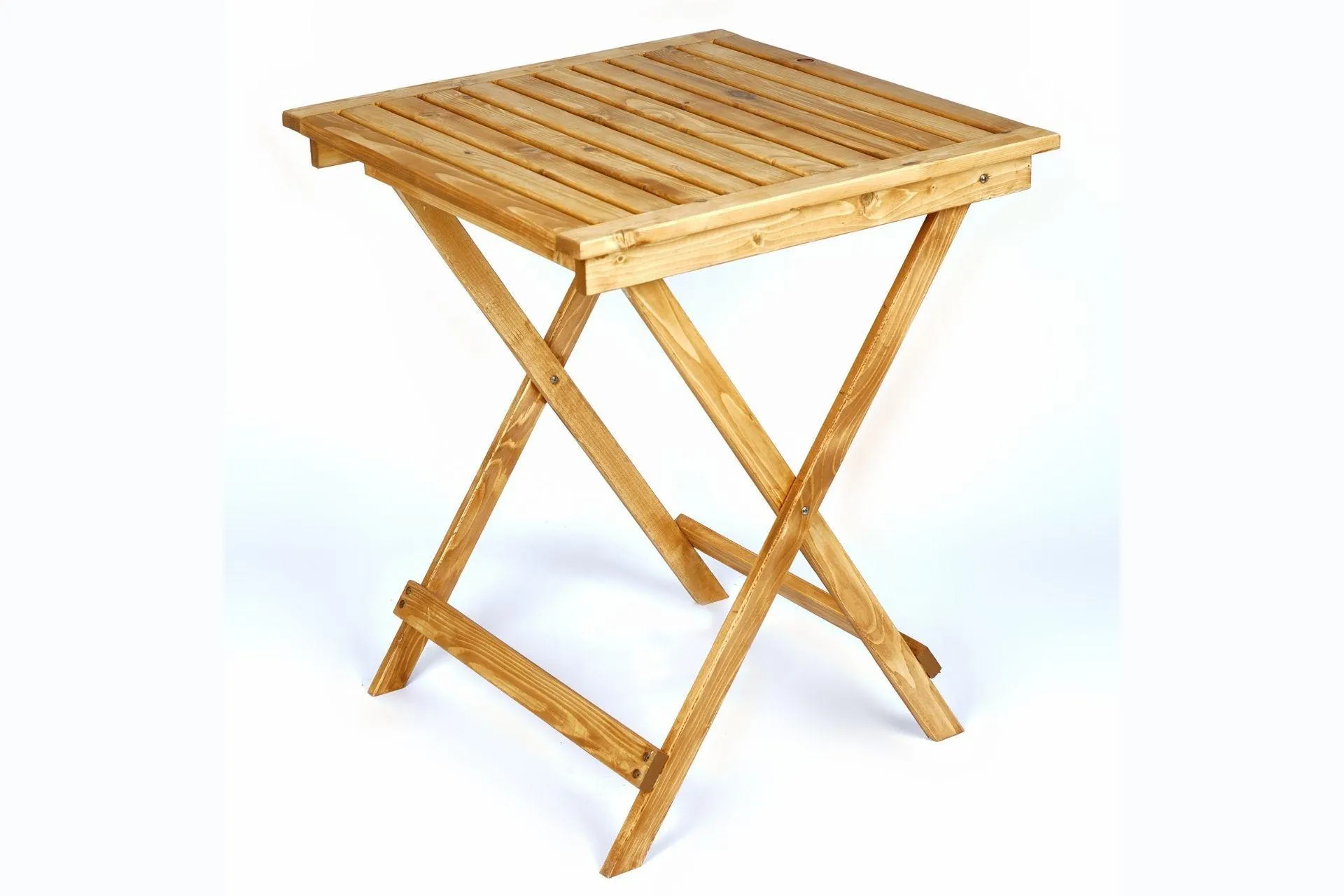 WOODENSA AHŞAP KATLANIR BAHÇE MASASI, NATUREL (NW2-120)