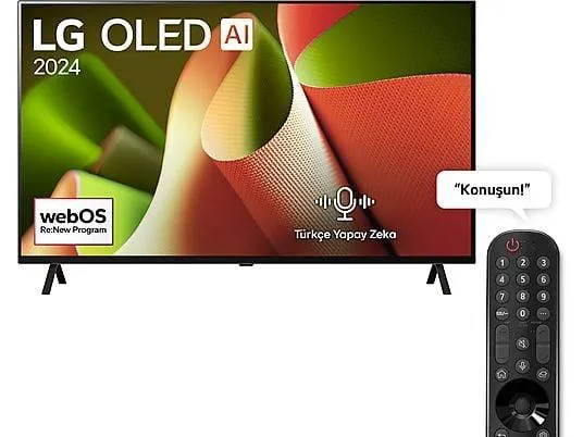 LG OLED65B46LA 65 inç 165 Ekran 4K Smart AI Sihirli Kumanda Uydu Alıcılı webOS24 OLED TV