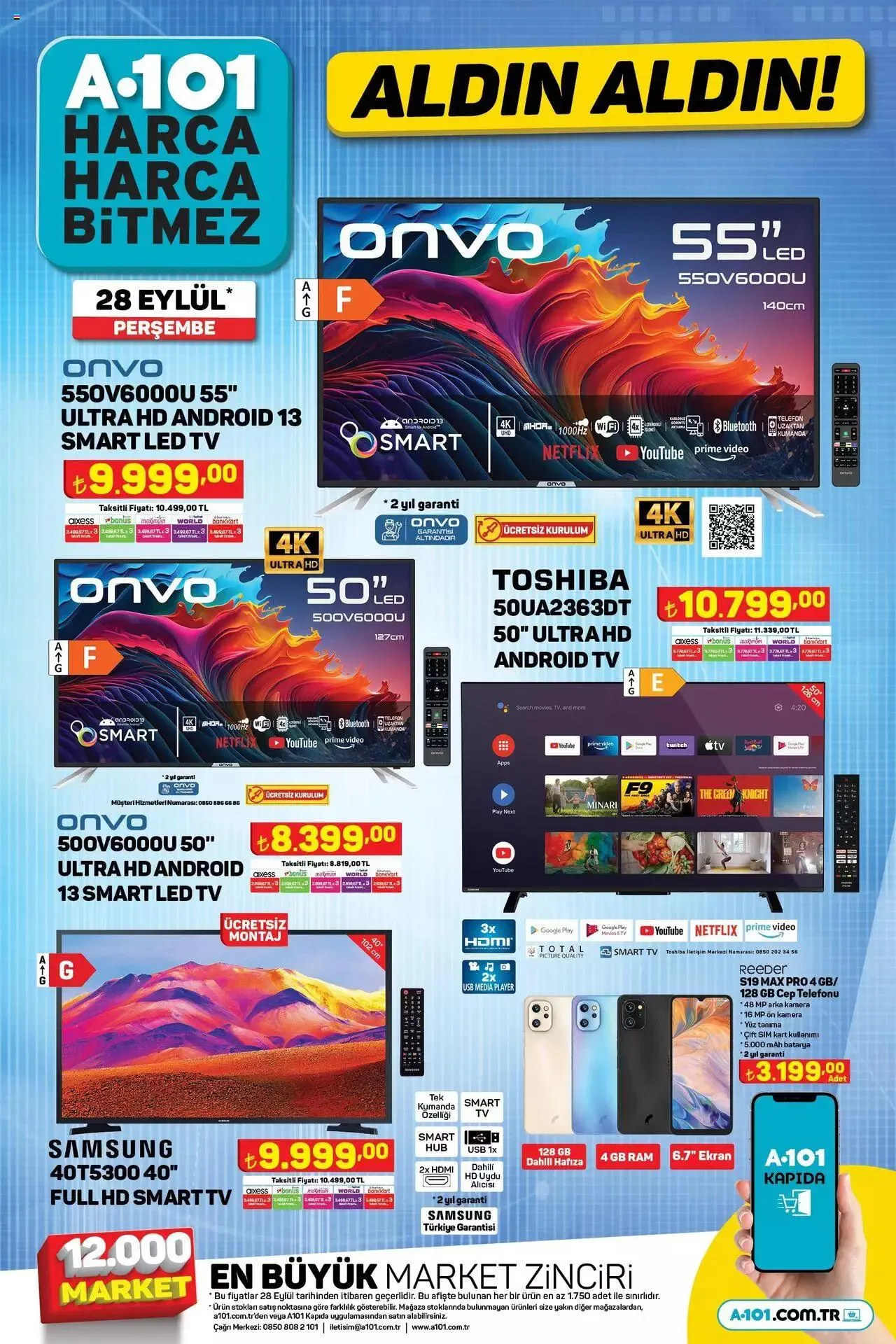 Katalog A101 Katalog Perşembe 28 Eylül - 5 Ekim 2023 - aktüel Sayfa 1