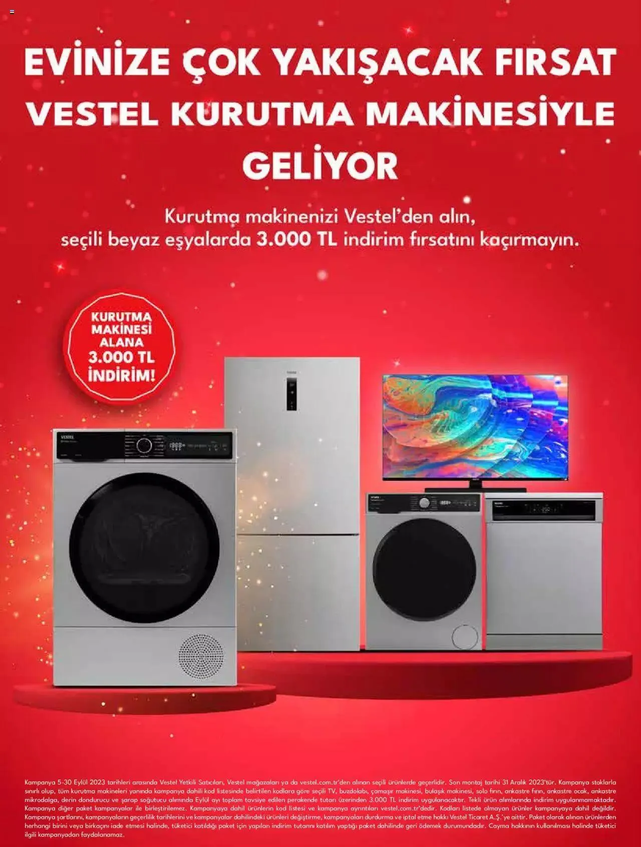 Katalog Vestel - Beyaz Eşya 5 Eylül - 30 Eylül 2023 - aktüel Sayfa 6