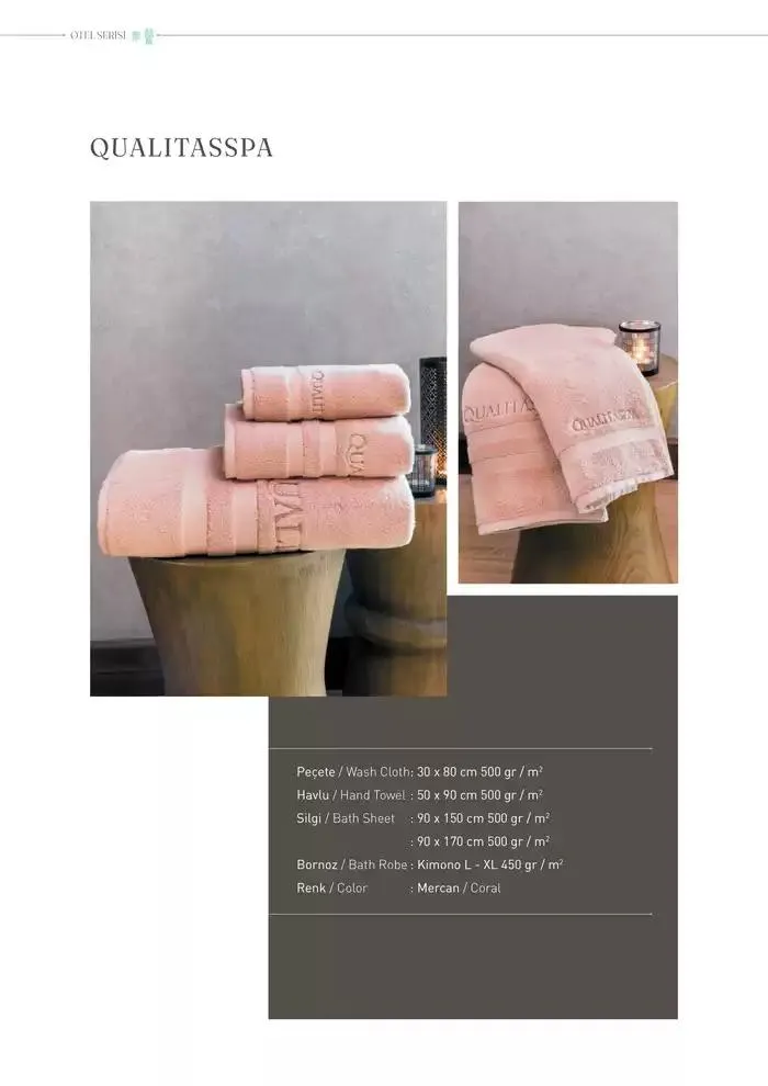 Katalog OTEL VE SPA TEKSTILI 2025 KOLEKSIYONU 8 Ocak - 31 Aralık 2025 - aktüel Sayfa 14