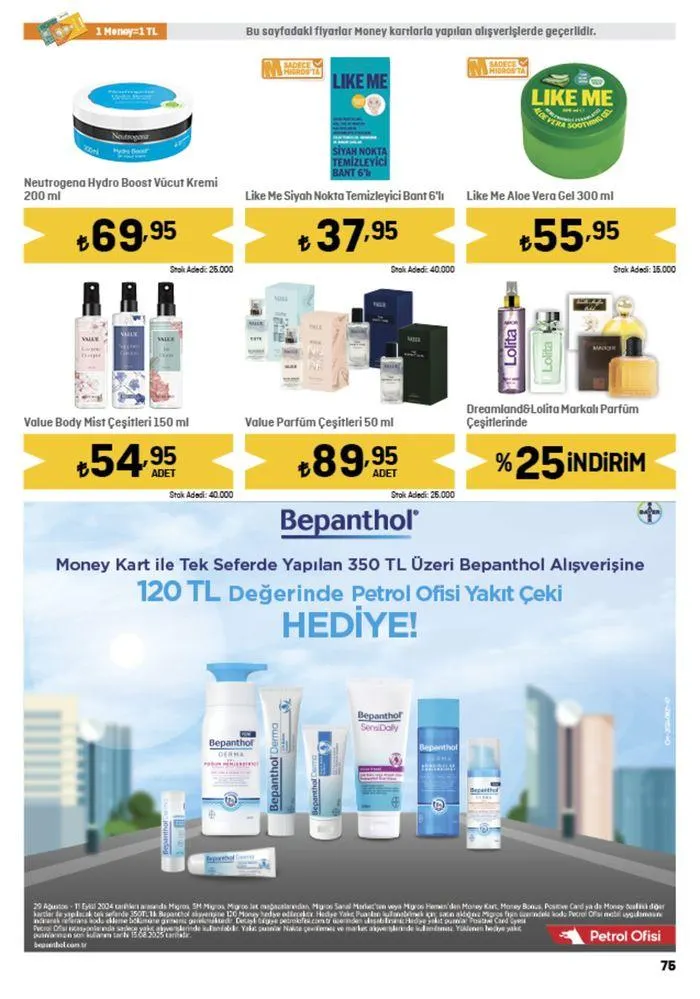 Katalog Migros katalog 29 Ağustos - 11 Eylül 2024 - aktüel Sayfa 75