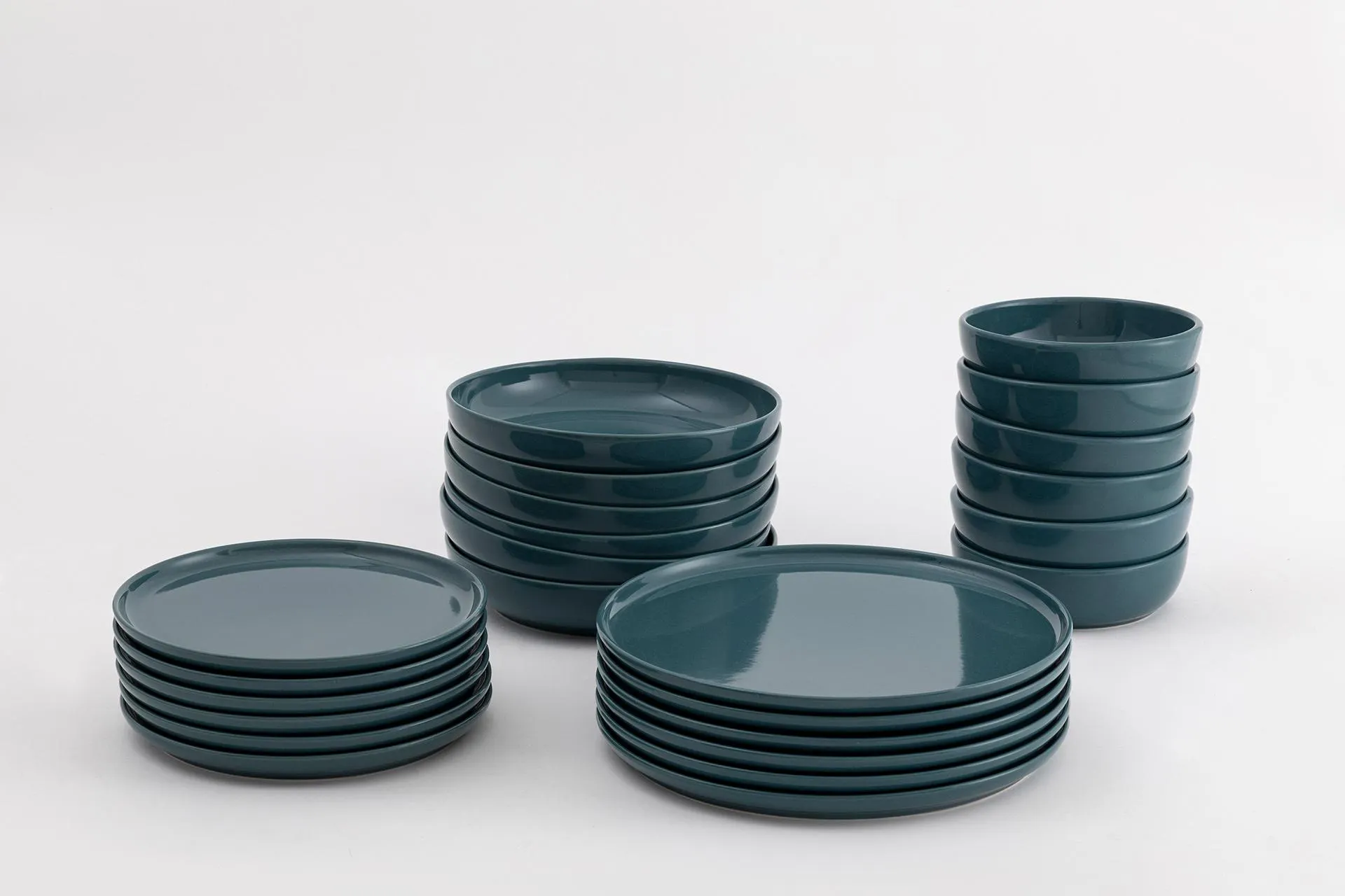 KİTCHEN ESSENTİALS STONEWARE YEMEK TAKIMI, MAVİ, 24 PARÇA (UN2-116)