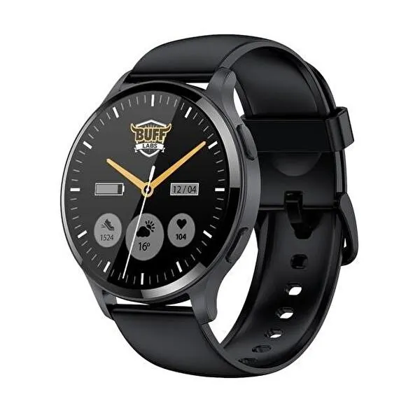 Buff BW11 1.43" IP68 Metal Black Akıllı Saat