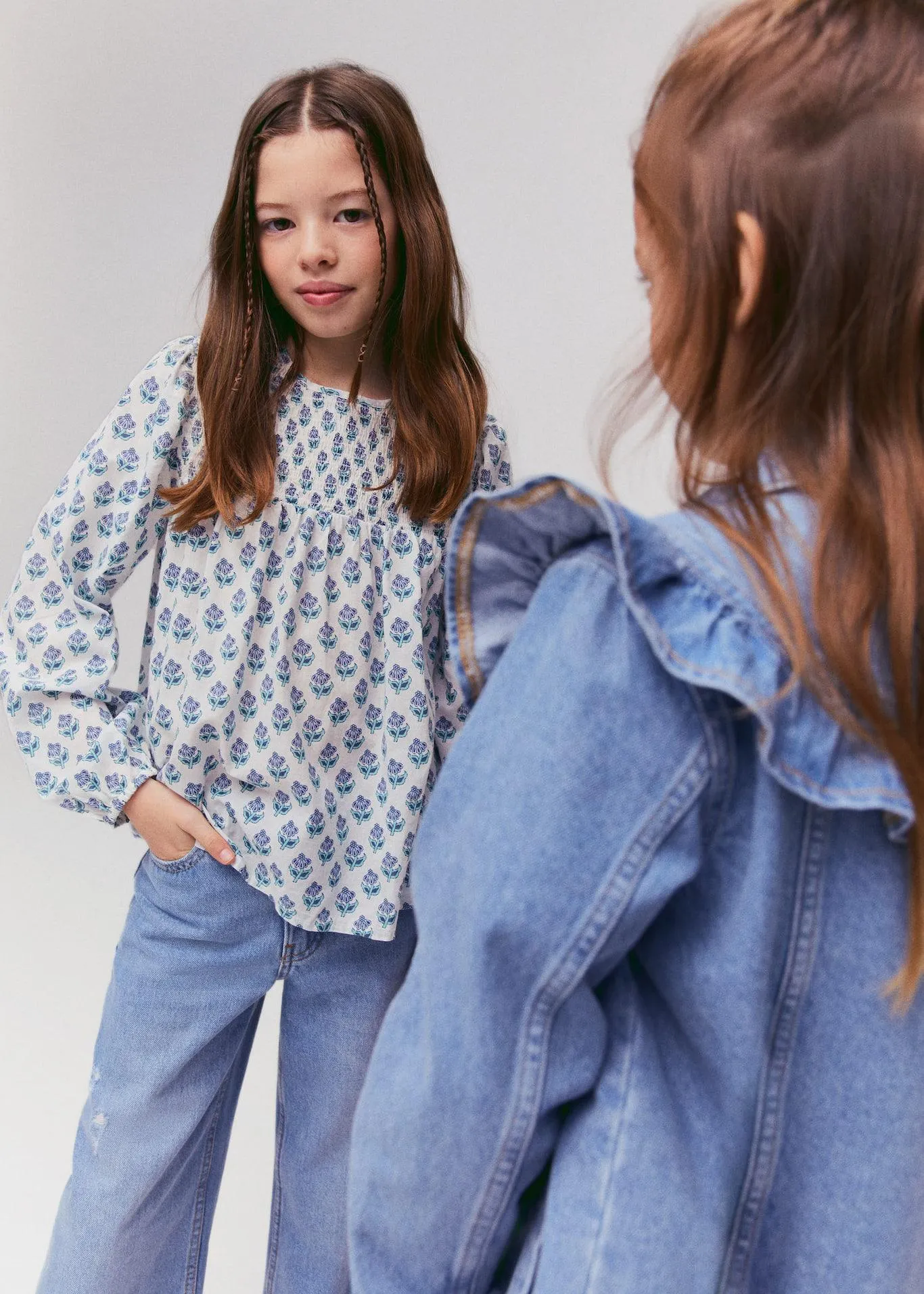 Çiçek desenli bluz