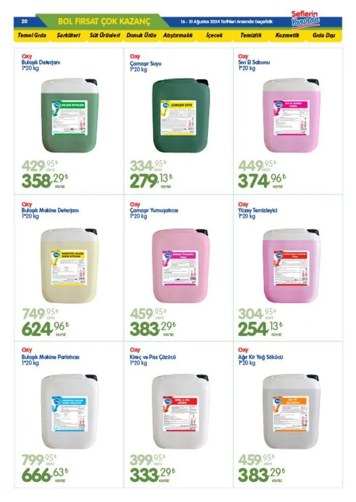 Katalog Bizim Toptan katalog 20 Ağustos - 3 Eylül 2024 - aktüel Sayfa 20