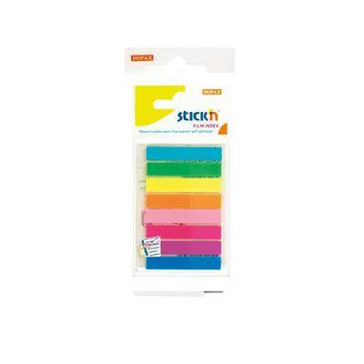 Hopax Not Kağıdı Stickn 45x8 Neon 8 Renk Film Ayraç 20Yaprak