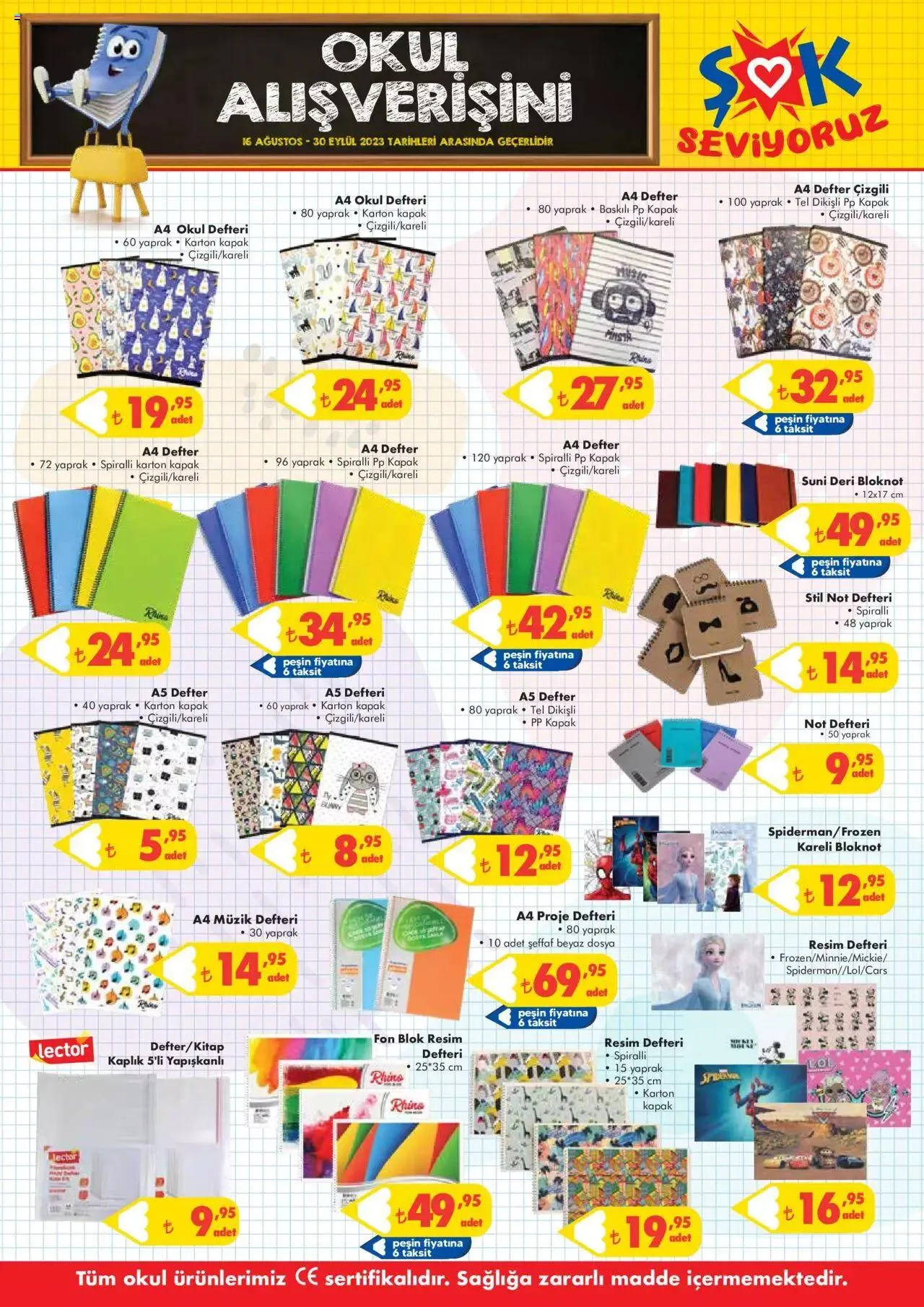 Katalog Şok Market Katalog - okul alışverişi 16 Ağustos - 30 Eylül 2023 - aktüel Sayfa 2