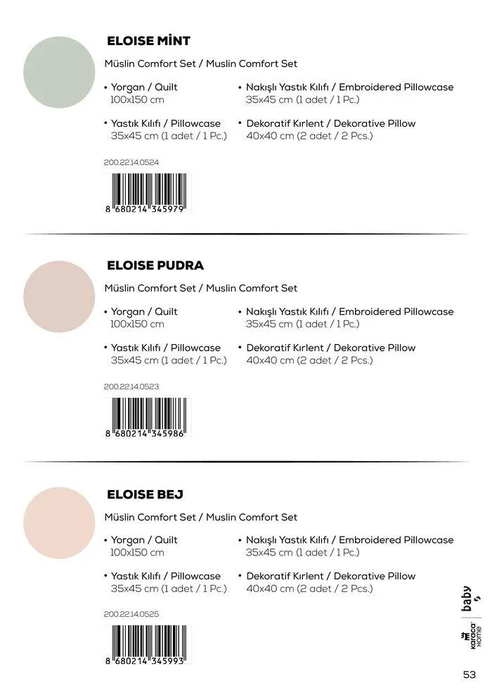 Katalog Genç ve Bebek Kataloğu 2024 9 Mayıs - 20 Haziran 2024 - aktüel Sayfa 53