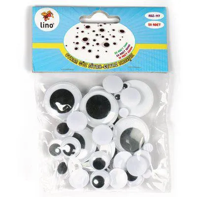 Lino 50li Oynar Göz Karışık Siyah Beyaz