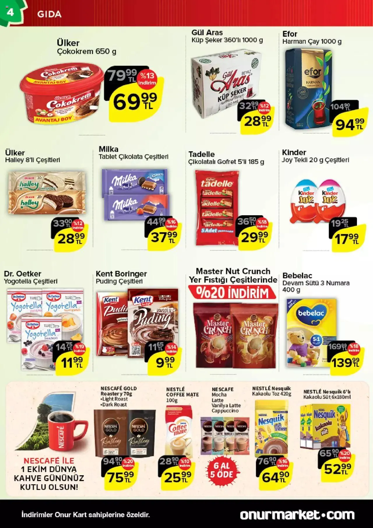 Katalog Onur Market Katalog 28 Eylül - 10 Ekim 2023 - aktüel Sayfa 4