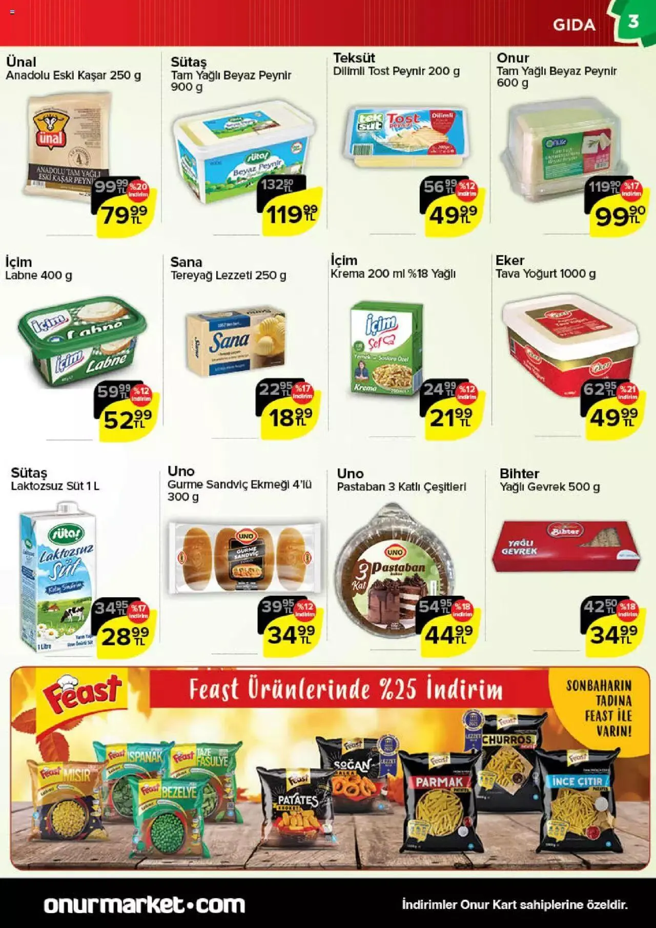 Katalog Onur Market Katalog 9 Kasım - 21 Kasım 2023 - aktüel Sayfa 3