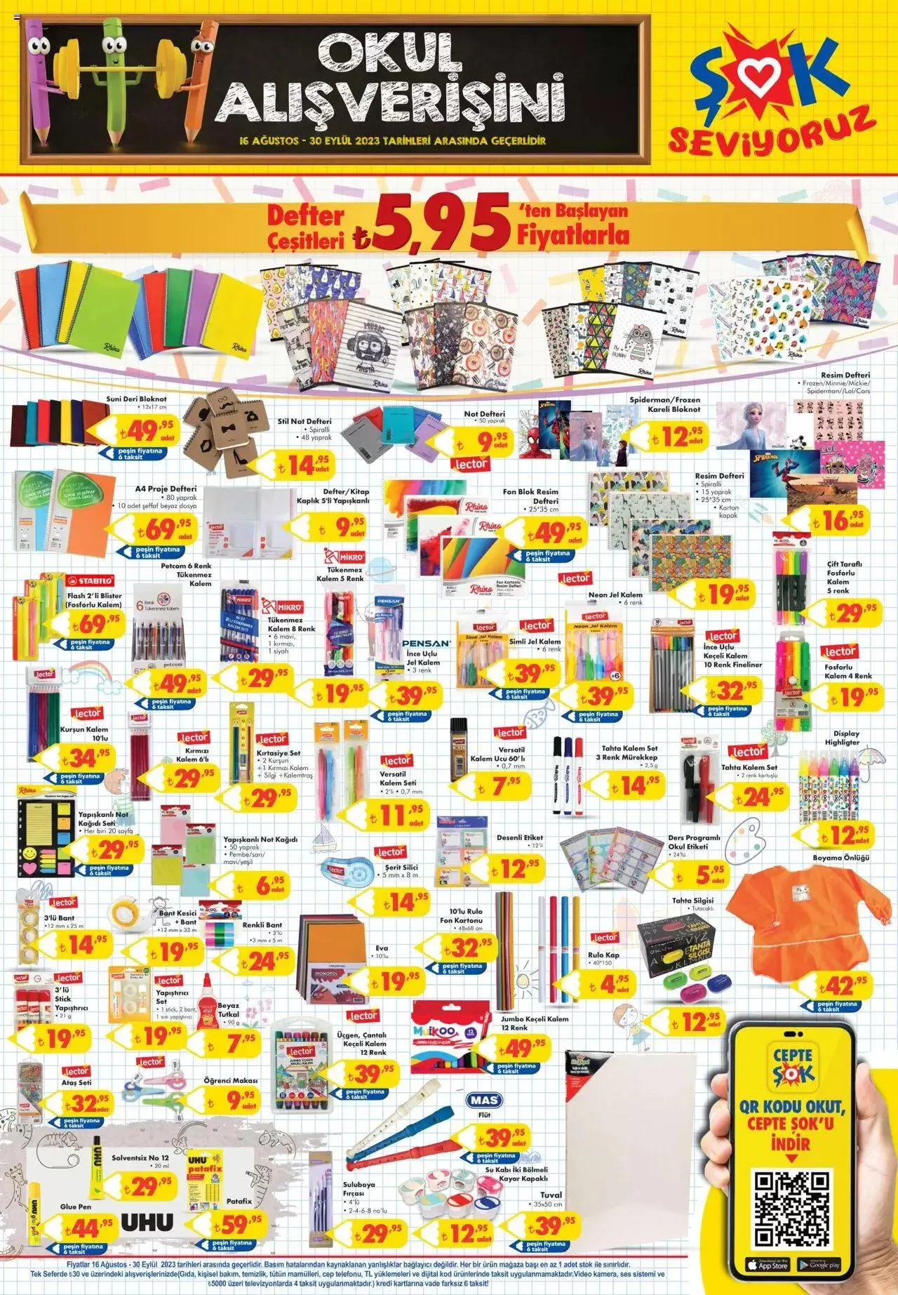 Katalog Şok Market Katalog - okul alışverişi 16 Ağustos - 30 Eylül 2023 - aktüel Sayfa 11