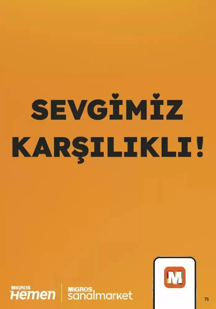 Katalog Migros katalog 25 Ekim - 8 Kasım 2024 - aktüel Sayfa 71