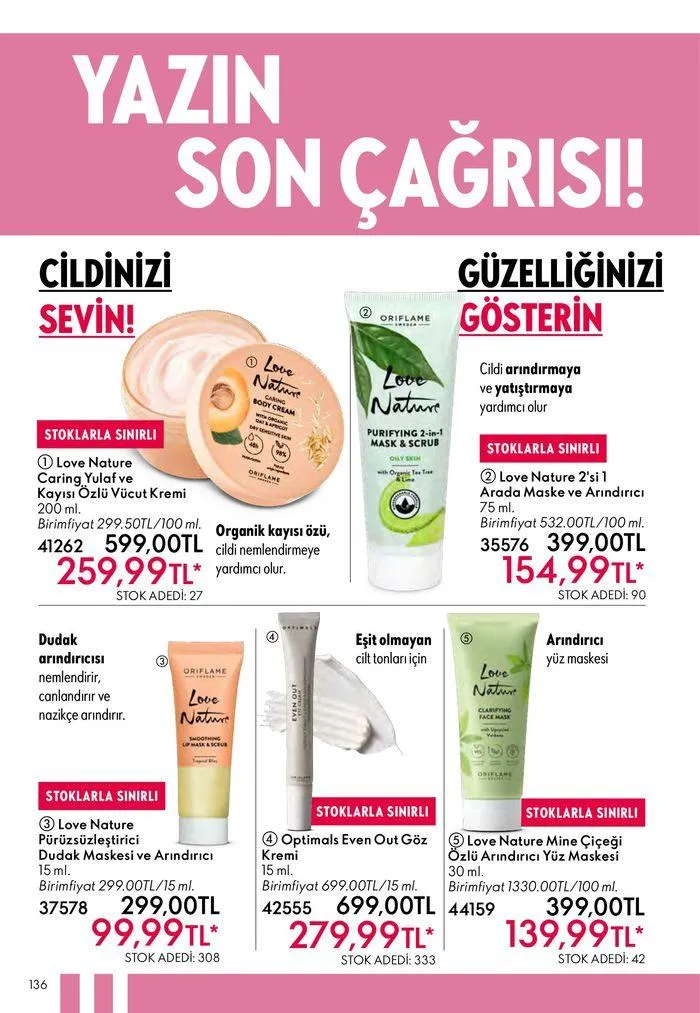 Katalog Oriflame katalog 1 Ağustos - 15 Ağustos 2024 - aktüel Sayfa 136