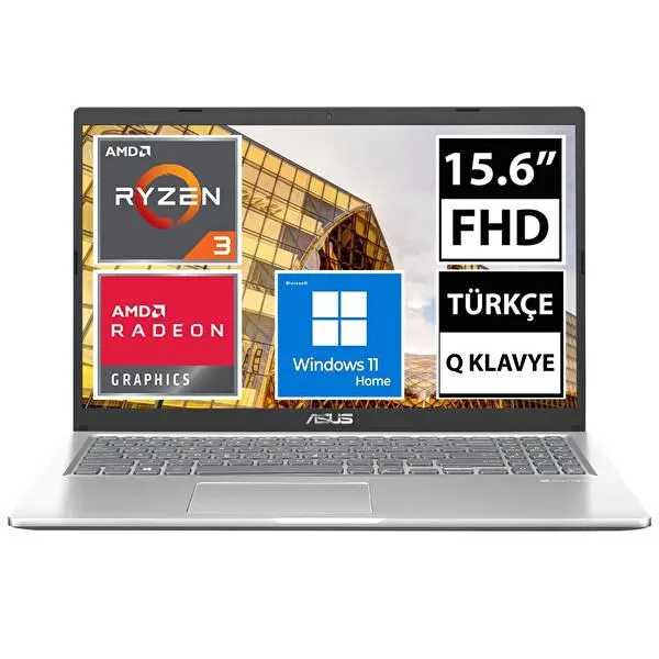 D515DA-EJ1423W AMD Ryzen 3 3250U 15.6" 4 GB RAM 256 GB SSD Full HD W11H Notebook