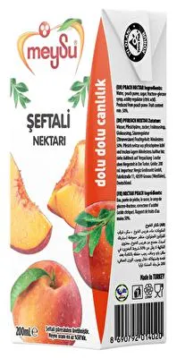 Meysu Şeftali Meyve Nektarı 200 ml 27'li